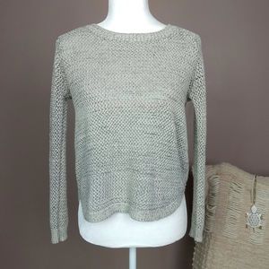 Paper Crane Rounded Crop Loose Knit Sweater A6
